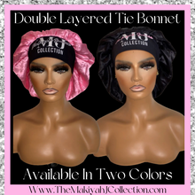 Load image into Gallery viewer, Double Layered Tie Bonnet
